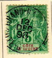 Cote D'Ivoire - (1892-99) -  5  C.Type Groupe  - Oblitere - Oblitérés