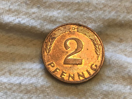 Münze Münzen Umlaufmünze Deutschland 2 Pfennig 1990 Münzzeichen D - 2 Pfennig