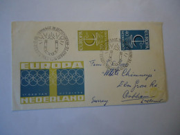 NETHERLANDS  COVER     1966    EUROPA  POSTED - 1966