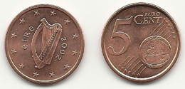 Irland, 5 Cent, 2002,  Vz, Sehr Gut Erhaltene Umlaufmünzen - Ireland