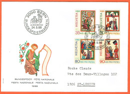 1xFDC PRO/P. SERIE . DE COLLECTION . C/.S.B.K. Nr:B219/22. Y&TELLIER Nr:1300/03. MICHEL Nr:1372/75. - FDC