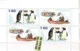 2012  XX Antartic Expedition, S/M–perforate –MNH  BULGARIA / Bulgarie - Penguins