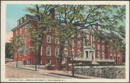 Metcalf Hall, Brown University, Providence RI, 1919 - Curt Teich Postcard - Providence