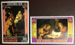New Hebrides 1974 Christmas MNH - Unused Stamps