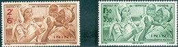 ININI, ASSISTENZA INFANTILE INDIGENA, 1942, FRANCOBOLLI NUOVI (MNH**) Scott:FR-INI CB1,CB2 - Unused Stamps