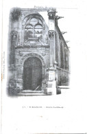 CPA PONTOISE EGLISE SAINT MACLOU - PORTE LATERALE - PRECURSEUR - Pontoise