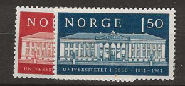 1961 MNH Norway Mi 458-59 Postfris** - Nuevos