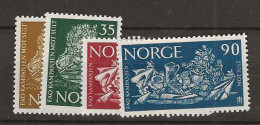 1963 MNH Norway Mi 487-90 Postfris** - Unused Stamps