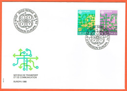 5xFDC .SERIE+TIMBRES ISOLES+BLOCS DE 4. DE COLLECTION . C/.S.B.K. Nr:763/64. Y&TELLIER Nr:1298/99. MICHEL Nr:1370/71. - FDC