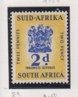 Zuid-Afrika Fiskale Zegel(revenue) Cat. J Barefoot: Revenue JAAR 1954 Nr 89 - Altri & Non Classificati