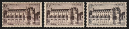 N°610/610a/610c, Les 3 Nuances De Couleurs, Chenonceaux, Neufs * - TB - Unused Stamps