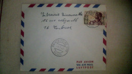 Timbre Congo-Brazzaville  Poste Aérienne Enveloppe  Ayant Voyagée PointeNoire Citè   (Congo)  / Toulouse 1962 - Used