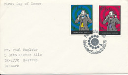 Ireland FDC 10-3-1976 Telephone Centenary Sent To Denmark - FDC