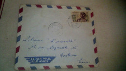 Timbre Congo-Brazzaville  Poste Aérienne Enveloppe  Ayant VoyagéePointe Noire  (Congo)  / Toulouse 1960 - Usati