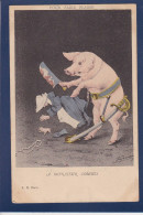 CPA Cochon Pig Position Humaine Satirique Espinasse Non Circulée Combes Séparation - Varkens