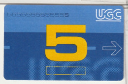 CINÉCARTE  - UGC 5 - Kinokarten