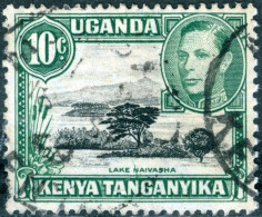 UGANDA, KENIA, TANGANIKA, AFRICA ORIENTALE BRITANNICA, RE GIORGIO VI, 1950, FRANCOBOLLI USATI Scott:EA 70, Yt:EA 76 - Kenya, Oeganda & Tanganyika