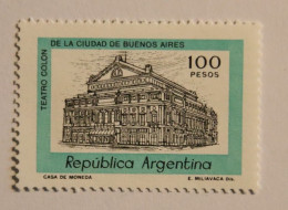 ARGENTINE 1978 Théâtre Colon Buenos Aires. Neuf Avec Charnière - Ungebraucht