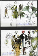 Lars Sjööblom. Sweden 2007. Creations Of Swedish Fashion Designers. Michel 2602, 2604, 2605, 2607 FDC.  Signed. - Maximumkaarten (CM)