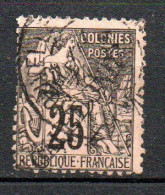 Col40 Colonie Nouvelle Calédonie 1892 N° 29 Oblitéré Cote 35,00€ - Oblitérés