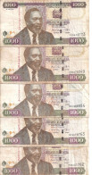 KENYA 1000 SHILLINGS 2010 VF P 51 E ( 5 Billets ) - Kenia