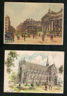 Bruxelles - Lot De 6 Cartes Illustrations Anciennes - Sets And Collections