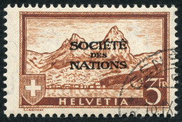 SUISSE - SERVICE 56 SOCIETE DES NATIONS - SIGNE BRUN - OBLITERE - Servizio