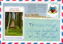 NOUVELLE CALEDONIE SEUL SUR LETTRE AVION POUR LA FRANCE 1987 - Storia Postale