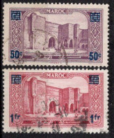 MAROC Timbres-Poste N°126 & 127 Oblitérés TB  Cote : 2€50 - Gebraucht