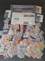 VRAC CÔTE FRANCAISE SOMALIS 20 G  ETAT NEUF , DECOLLES ,ANCIENS, TOUS FORMATS + 1 IMPRIME 散装法国海岸索马里 20 克全新状况、独立、旧、所有尺寸 + - Mezclas (max 999 Sellos)