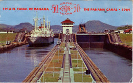 Ecluses De Miraflores Des Canal De Panama Les 50 Ans , ( Cargo à L'éclusage , écrite En 1965 (détails Au Dos - Panama