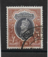 INDIA - CHAMBA 1942 1R SG 102 FINE USED Cat £85 - Chamba