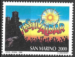 SAN MARINO - 1996 - FESTIVALBAR - NUOVO MNH** ( YVERT 1456 - MICHEL 1662 - SS  1517) - Poste Aérienne