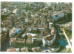 VISTA AEREA Y CANALIZACION DEL RIO VERO.-  BARBASTRO - HUESCA.- ( ESPAÑA ) - Huesca