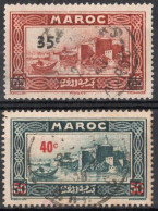 MAROC Timbres-Poste N°161 & 162 Oblitérés TB  Cote : 2€00 - Used Stamps
