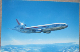CANADA AIRLINE PLANE WARDAIR MCDONNELL DOUGLAS DC 10 KARTE CARD POSTKARTE ANSICHTSKARTE CARTOLINA POSTCARD CARTE POSTALE - Huntsville