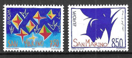 SAN MARINO - 1993 - EUROPA -ARTE CONTEMPORANEA -SERIE 2 VALORI - NUOVO MNH**( YVERT 1322\3 - MICHEL 1523\4 - SS  1372\3) - Airmail