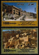 IRAQ, 2022, MNH,MONASTERIES, CHRISTRIAN ENDOWMENTS IN IRAQ,2v - Abbeys & Monasteries