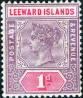 ISOLE LEEWARD, ISOLE SOTTOVENTO, REGINA VITTORIA, 1890, FRANCOBOLLI NUOVI (MLH*) Scott:GB-LW 2, Yt:GB-LW 2 - Leeward  Islands