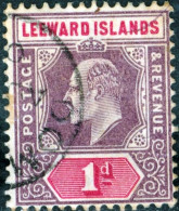 ISOLE LEEWARD, ISOLE SOTTOVENTO, RE EDOARDO VII, 1902, FRANCOBOLLI USATI Scott:GB-LW 21, Yt:GB-LW 21 - Leeward  Islands