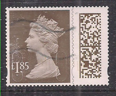 GB 2022 QE2 £1.85 Wood Brown Barcode Machin SG V4600 Used  ( 83 ) - Machins