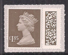 GB 2022 QE2 £1.85 Wood Brown Barcode Machin SG V4600 Umm ( 118 ) - Machins