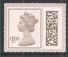 GB 2022 QE2 £1 Wood Brown Barcoded Machin Umm SG V4780 ( 126 ) - Machins