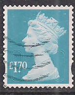 GB 2021 QE2 £1.70 Greenish Blue Used Machin SG U2952 ( 13 ) - Machins