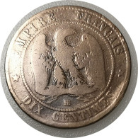 Monnaie France - 1854 BB - 10 Centimes Napoléon III Tête Nue - 10 Centimes