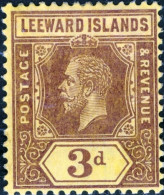 ISOLE LEEWARD, ISOLE SOTTOVENTO, RE GIORGIO V, 1927, FRANCOBOLLI NUOVI (MLH*) Scott:GB-LW 72, Yt:GB-LW 70 - Leeward  Islands