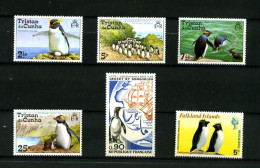 Manchots Et Gorfous - Lot De 6 Timbres - Neufs N** - Très Beaux - Pingouins & Manchots