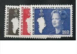 1980 MNH Greenland, Mi 120-2 Postfris** - Unused Stamps