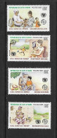 COTE D'IVOIRE 1985 CAMPAGNE POUR LA SURVIE DE L'ENFANT  YVERT N°729/732   NEUF MNH** - UNICEF