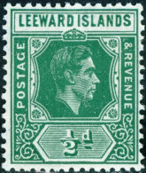 ISOLE LEEWARD, ISOLE SOTTOVENTO, RE GIORGIO VI, 1938, FRANCOBOLLI NUOVI (MNH**) Scott:GB-LW 104, Yt:GB-LW 90 - Leeward  Islands